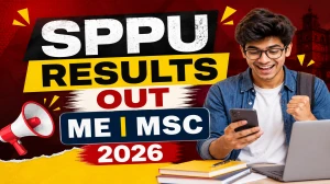 SPPU Result 2026 Out - Direct Link to download M.Sc. Microbiology & M.E Summer Session Result SPPU Result 2026 Out - Direct Link to download M.Sc. Microbiology & M.E Summer Session Result