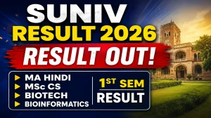 SUNIV Result 2026 Out - Check Sambalpur University MA and MSc Result