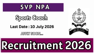 SVP NPA Sports Coach Recruitment 2026 - Walkin SVP NPA Sports Coach Recruitment 2026 - Walkin
