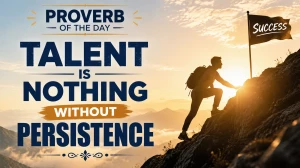 Talent Is Nothing Without Persistence – Proverb of the Day: Meaning, Explanation & Examples Talent Is Nothing Without Persistence – Proverb of the Day: Meaning, Explanation & Examples