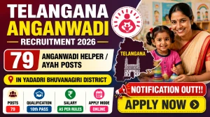 Telangana Anganwadi Recruitment 2026 - Apply Online for 79 Anganwadi Helper / Ayah Posts in Yadadri Bhuvanagiri District Telangana Anganwadi Recruitment 2026 - Apply Online for 79 Anganwadi Helper / Ayah Posts in Yadadri Bhuvanagiri District