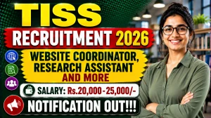 TISS Recruitment 2026 - Apply Online for Website Coordinator, Research Assistant and More Posts