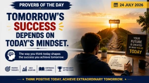Tomorrow's Success Depends on Today's Mindset – Proverb of the Day (24 July 2026)