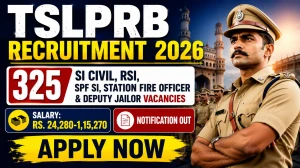 TSLPRB Recruitment 2026 - Apply Online for 325 Police Constable, ASI, Station Fire Officer & More Posts