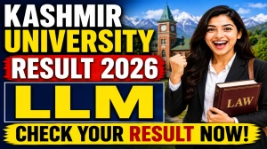 Kashmir University LLM 2nd Semester Result 2026 Out - Check Result at egov.uok.edu.in