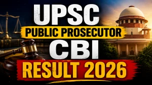 UPSC Public Prosecutor CBI Result 2026 - Interview Shortlist Out UPSC Public Prosecutor CBI Result 2026 - Interview Shortlist Out