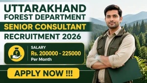Uttarakhand Forest Department Senior Consultant Recruitment 2026 - Apply Offline
