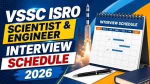 VSSC ISRO Interview Schedule 2026 Out For Scientist and Engineer - Check Full Candidate List, Dates and Venue VSSC ISRO Interview Schedule 2026 Out For Scientist and Engineer - Check Full Candidate List, Dates and Venue