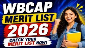 WBCAP Merit List 2026 Out - Check 1st Seat Allotment List Online at wbcap.in