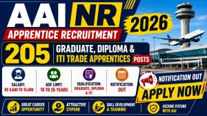 AAI NR Apprentice Recruitment 2026 - Apply Online for 205 Graduate, Diploma & ITI Trade Apprentices Posts AAI NR Apprentice Recruitment 2026 - Apply Online for 205 Graduate, Diploma & ITI Trade Apprentices Posts
