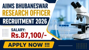 AIIMS Bhubaneswar Research Officer Recruitment 2026 - Walkin