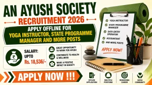 AN AYUSH Society Recruitment 2026 - Apply Offline for Yoga Instructor, State Programme Manager and More Posts