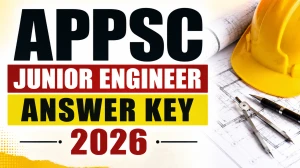 APPSC Junior Engineer Answer Key 2026 (Civil & Agricultural Engineering) - Final Answer Key PDF