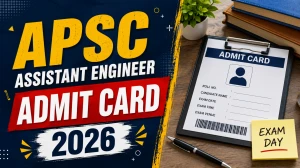 APSC AE Admit Card 2026 - Download Hall Ticket at apsc.nic.in APSC AE Admit Card 2026 - Download Hall Ticket at apsc.nic.in