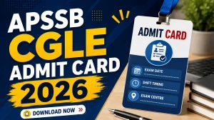 APSSB CGLE Admit Card 2026 - Download Hall Ticket at apssb.nic.in APSSB CGLE Admit Card 2026 - Download Hall Ticket at apssb.nic.in