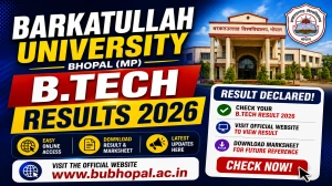 Barkatullah University BTech Result 2026 - Check Odd & Even Sem results Online @ bubhopal.ac.in Barkatullah University BTech Result 2026 - Check Odd & Even Sem results Online @ bubhopal.ac.in