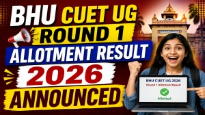BHU CUET UG Round 1 Allotment Result 2026 Out - Check Seat Status at bhu.ac.in. BHU CUET UG Round 1 Allotment Result 2026 Out - Check Seat Status at bhu.ac.in.