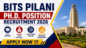 BITS Pilani Ph.D. Position Recruitment 2026 - Apply Online BITS Pilani Ph.D. Position Recruitment 2026 - Apply Online