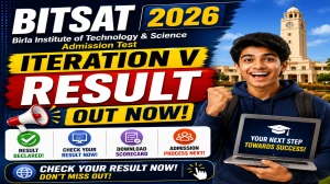 BITSAT 2026 Iteration V Result Out - Check Seat Allotment Link at admissions.bits-pilani.ac.in BITSAT 2026 Iteration V Result Out - Check Seat Allotment Link at admissions.bits-pilani.ac.in