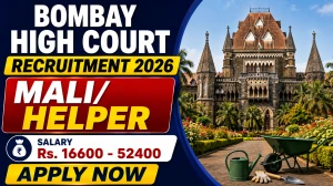 Bombay High Court Mali/ Helper Recruitment 2026 - Apply Offline