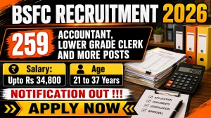 BSFC Recruitment 2026 - Apply Online for 259 Accountant, Lower Grade Clerk and More Posts BSFC Recruitment 2026 - Apply Online for 259 Accountant, Lower Grade Clerk and More Posts