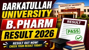 Barkatullah University B.Pharm Result 2026 Out - Check 8th Semester Result Online at bubhopal.ac.in Barkatullah University B.Pharm Result 2026 Out - Check 8th Semester Result Online at bubhopal.ac.in