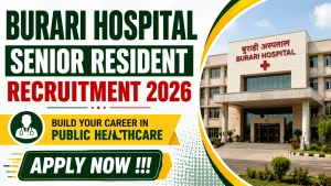 Burari Hospital Senior Resident Recruitment 2026 - Walkin for 28 Posts Burari Hospital Senior Resident Recruitment 2026 - Walkin for 28 Posts