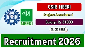 CSIR NEERI Project Associate Recruitment 2026 - Apply Online CSIR NEERI Project Associate Recruitment 2026 - Apply Online