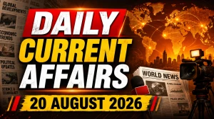 Daily Current Affairs – 20 August 2026 Daily Current Affairs – 20 August 2026