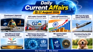 Daily Current Affairs – 27 August 2026