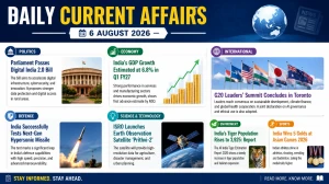 Daily Current Affairs – 6 August 2026 Daily Current Affairs – 6 August 2026