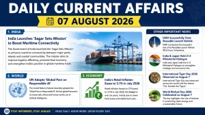 Daily Current Affairs – 7 August 2026 Daily Current Affairs – 7 August 2026
