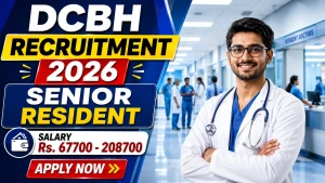 DCBH Senior Resident Recruitment 2026 - Walkin