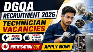 DGQA Technician Recruitment 2026 Notification Out - Apply Offline for 14 Semi-Skilled & Skilled Posts DGQA Technician Recruitment 2026 Notification Out - Apply Offline for 14 Semi-Skilled & Skilled Posts
