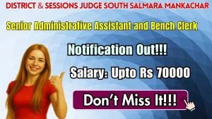District & Sessions Judge South Salmara Mankachar Recruitment 2026 - Apply Offline for Senior Administrative Assistant and Bench Clerk Posts District & Sessions Judge South Salmara Mankachar Recruitment 2026 - Apply Offline for Senior Administrative Assistant and Bench Clerk Posts