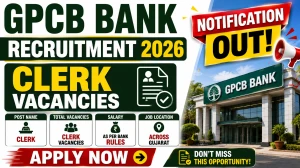 GPCB Bank Clerk Recruitment 2026 Notification Out - Apply Online for 13 Posts
