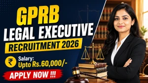 GPRB Legal Executive Recruitment 2026 - Apply Offline GPRB Legal Executive Recruitment 2026 - Apply Offline
