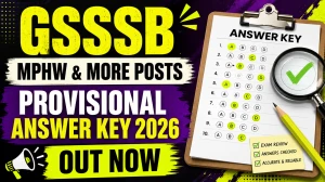GSSSB Answer Key 2026 Out for MPHW, Pharmacist and More Posts - Download Provisional Answer Key GSSSB Answer Key 2026 Out for MPHW, Pharmacist and More Posts - Download Provisional Answer Key