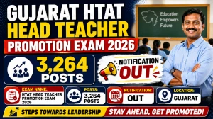 SEB Gujarat HTAT Head Teacher Promotion Exam 2026 - Apply For 3,264 Posts