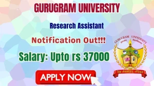 Gurugram University Research Assistant Recruitment 2026 - Apply Online