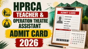 HPRCA Admit Card 2026 Out - Download e-Admit Card for OTA, Teacher Psychology & Fine Arts