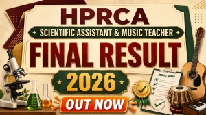HPRCA Final Result 2026 Out - Check Scientific Assistant & Music Teacher Final Result Link HPRCA Final Result 2026 Out - Check Scientific Assistant & Music Teacher Final Result Link
