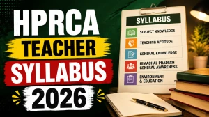HPRCA Teacher Syllabus 2026 Out  - PET, Physical Education & Sanskrit Teacher Syllabus PDF