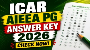 ICAR AIEEA PG Answer Key 2026 Out - Check & Download at exams.nta.nic.in/icar