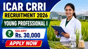 ICAR CRRI Young Professional I Recruitment 2026 - Walkin ICAR CRRI Young Professional I Recruitment 2026 - Walkin