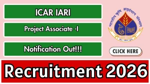 ICAR IARI Project Associate Recruitment 2026 - Apply Online