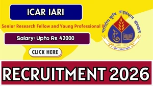 ICAR IARI Recruitment 2026 - Apply Online for Senior Research Fellow and Young Professional II Posts ICAR IARI Recruitment 2026 - Apply Online for Senior Research Fellow and Young Professional II Posts