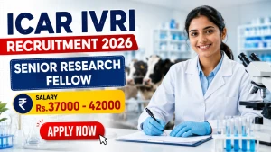 ICAR IVRI Senior Research Fellow Recruitment 2026 - Apply Offline ICAR IVRI Senior Research Fellow Recruitment 2026 - Apply Offline