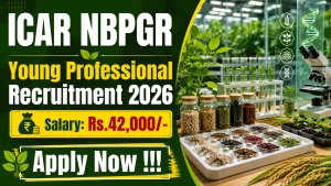 ICAR NBPGR Young Professional Recruitment 2026 - Apply Online