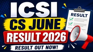 ICSI CS Executive June Result 2026 Out - Direct Link to Check Merit List Online at icsi.edu ICSI CS Executive June Result 2026 Out - Direct Link to Check Merit List Online at icsi.edu